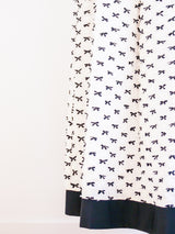 Albert Capraro Black and White Bow Dress Dress arcadeshops.com