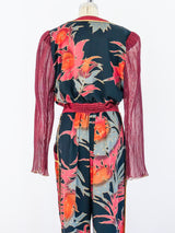 Jeanne Marc Palm Print Jumpsuit Jumpsuit arcadeshops.com