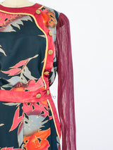 Jeanne Marc Palm Print Jumpsuit Jumpsuit arcadeshops.com