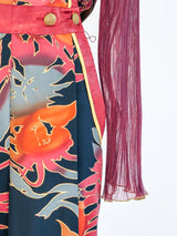 Jeanne Marc Palm Print Jumpsuit Jumpsuit arcadeshops.com