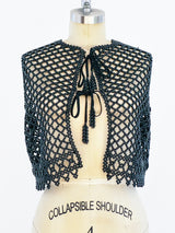 Black Bead Vest Top arcadeshops.com