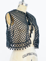 Black Bead Vest Top arcadeshops.com