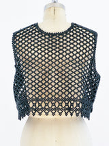 Black Bead Vest Top arcadeshops.com