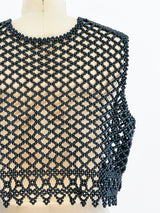 Black Bead Vest Top arcadeshops.com