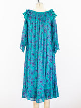 Floral Cotton Gauze Ruffle Dress Dress arcadeshops.com