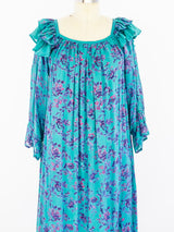 Floral Cotton Gauze Ruffle Dress Dress arcadeshops.com