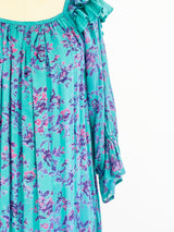 Floral Cotton Gauze Ruffle Dress Dress arcadeshops.com