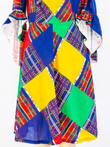 Patchwork Printed Plaid Dress Dress arcadeshops.com