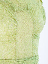 1930's Lime Green Lace Dress Dress arcadeshops.com