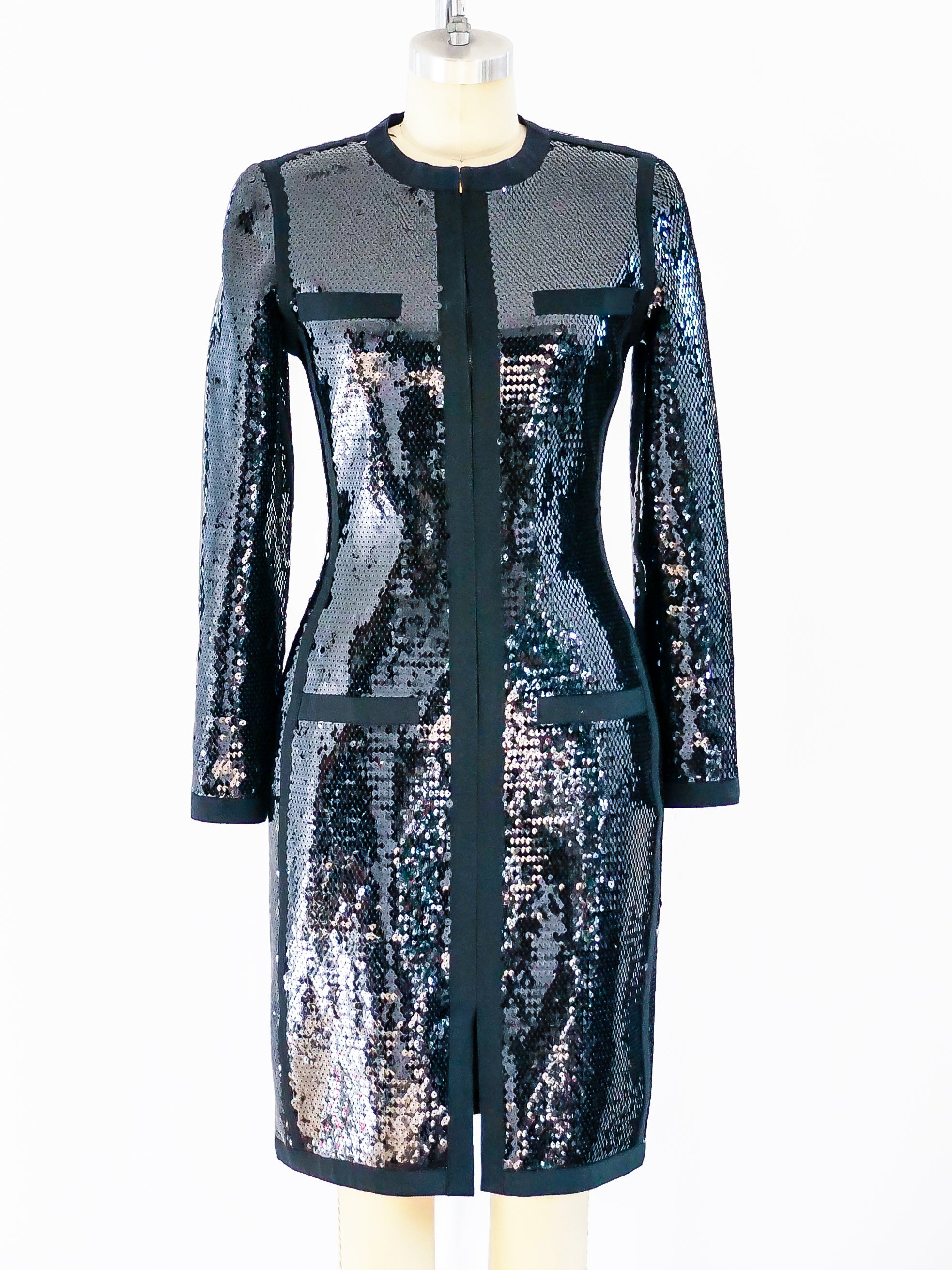 chanel sequin dress CHANEL Off Shoulder Sequin Bustier Satin Prom & Formal Dress Champagne / 12 USA