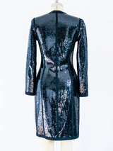 Chanel Black Sequin Scuba Dress Dress arcadeshops.com