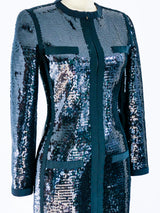 Chanel Black Sequin Scuba Dress Dress arcadeshops.com