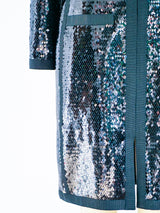 Chanel Black Sequin Scuba Dress Dress arcadeshops.com