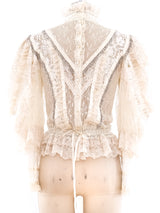 Victorian Inspired Beaded Lace Top Top arcadeshops.com