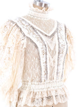 Victorian Inspired Beaded Lace Top Top arcadeshops.com