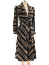 1970's Striped Chenille Tapestry Coat Outerwear arcadeshops.com