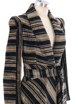 1970's Striped Chenille Tapestry Coat Outerwear arcadeshops.com