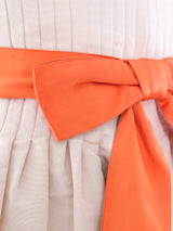 Cream Faille Silk Maxi Skirt Bottom arcadeshops.com