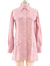 Yves Saint Laurent Chambray Shirt Dress Dress arcadeshops.com