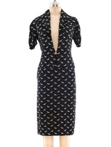 1940's Gazelle Embroidered Skirt Ensemble Suit arcadeshops.com