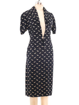 1940's Gazelle Embroidered Skirt Ensemble Suit arcadeshops.com