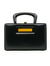 Top Handle Leather Box Bag Accessory arcadeshops.com