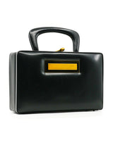 Top Handle Leather Box Bag Accessory arcadeshops.com
