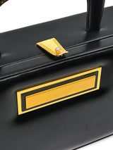 Top Handle Leather Box Bag Accessory arcadeshops.com