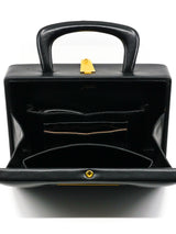 Top Handle Leather Box Bag Accessory arcadeshops.com