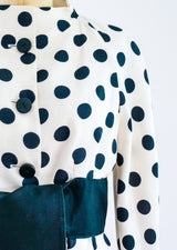 Valentino Polka Dot Coat Dress Dress arcadeshops.com