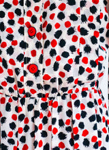 Yves Saint Laurent Dot Print Dress Dress arcadeshops.com