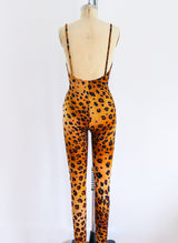 Leonard Paris Leopard Stretch Unitard Jumpsuit arcadeshops.com