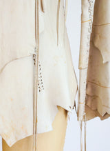 Hand Painted Deerskin Phoenix Fringe Jacket Top arcadeshops.com