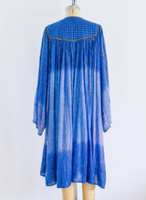 1970's Dip Dyed Cotton Gauze Indian Dress Dress arcadeshops.com