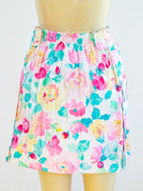 Chanel Quilted Floral Mini Skirt Dress arcadeshops.com