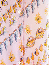 1970's Valentino Seashell Print Shirt Top arcadeshops.com