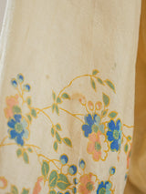 1920's Tissue Silk Japanese Garden Print Robe Top arcadeshops.com