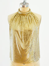 Whiting and Davis Chainmail Halter Top Top arcadeshops.com