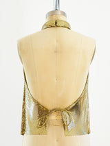 Whiting and Davis Chainmail Halter Top Top arcadeshops.com