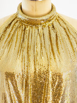 Whiting and Davis Chainmail Halter Top Top arcadeshops.com