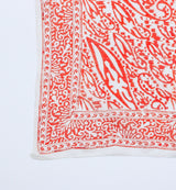 Red Paisley Block Print Indian Handkerchief Accessory arcadeshops.com