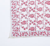 Floral Block Print Indian Handkerchief Accessory arcadeshops.com