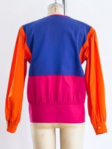 Giorgio Armani Color Block Tie Front Top Top arcadeshops.com