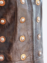 Studded Leather Sleeveless Tunic Dress Dress arcadeshops.com