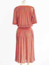 1970's Missoni Orange Knit Dress Dress arcadeshops.com