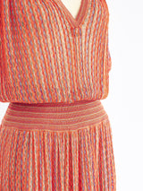 1970's Missoni Orange Knit Dress Dress arcadeshops.com