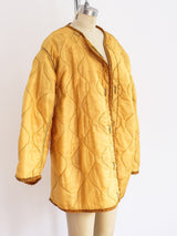 Overdyed Peach Military Liner Jacket Top arcadeshops.com