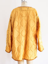 Overdyed Peach Military Liner Jacket Top arcadeshops.com