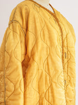 Overdyed Peach Military Liner Jacket Top arcadeshops.com