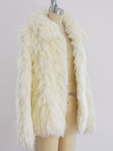 Ivory Shag Jacket Top arcadeshops.com
